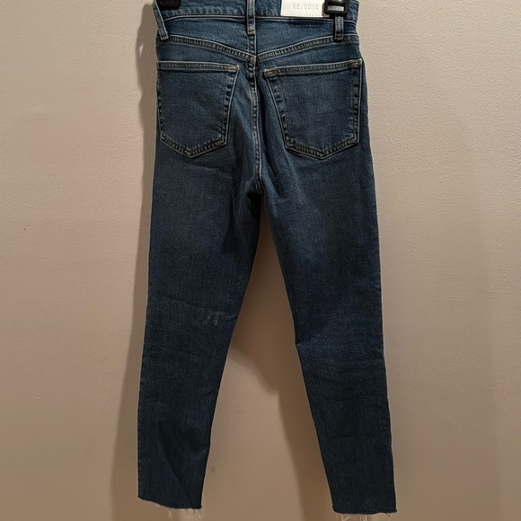 Re/Done 90s High Rise Ankle Crop Jeans 24 - Picture 7 of 8